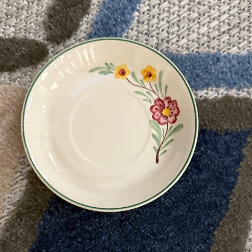 Vintage Floral Saucer